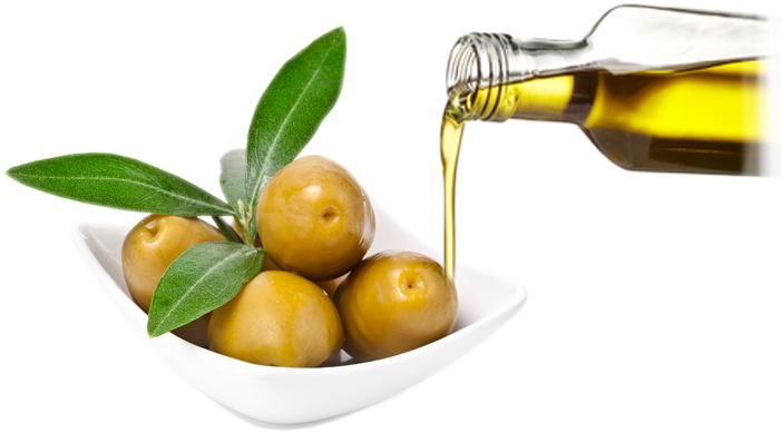 Olive Oil & Olives - Olive In Plate Png (700x400), Png Download