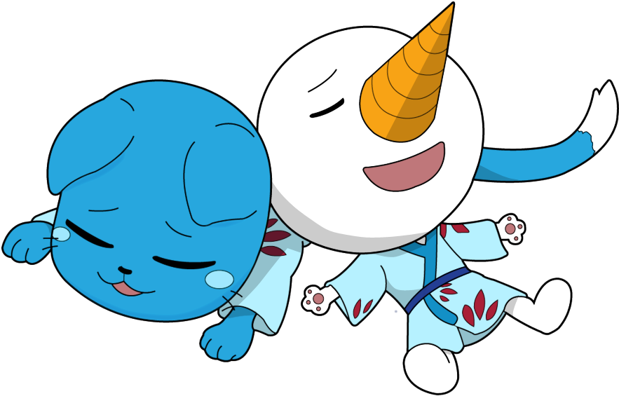 Render Happy And Plue By Sakamileo On - Happy And Plue Fairy Tail (900x583), Png Download