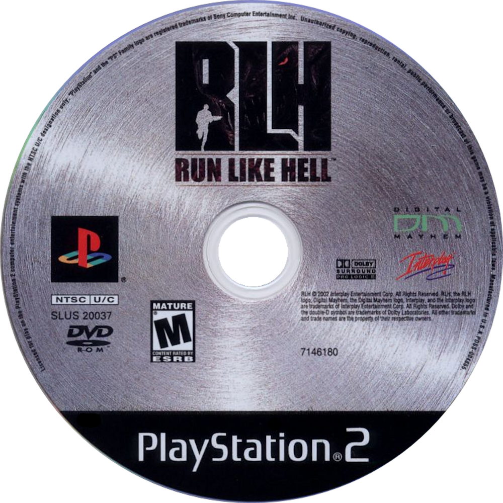 Run Like Hell - Run Like Hell Playstation 2 Ps2 (1000x1000), Png Download