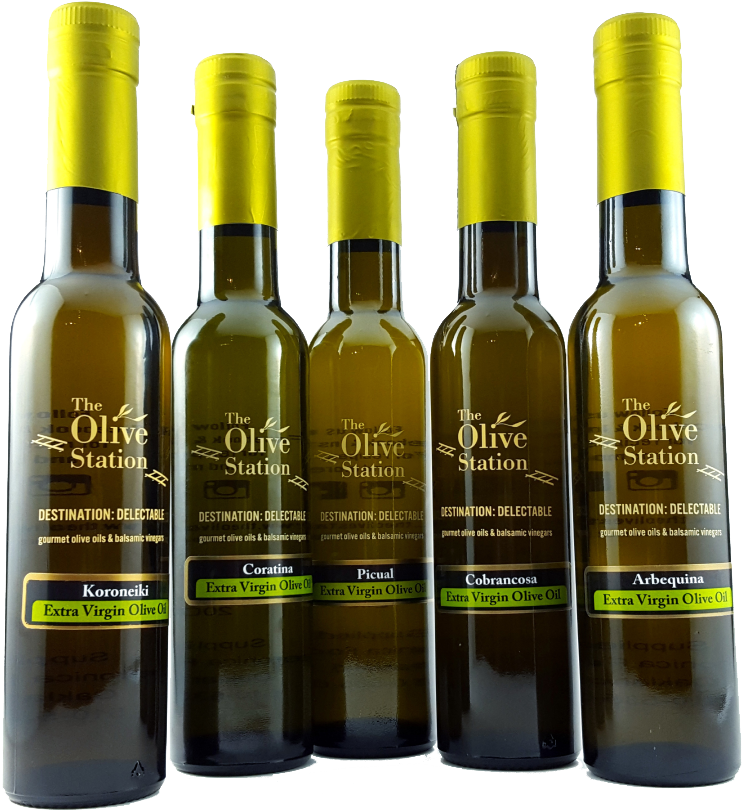 Oliveoilbottles - The Olive Station (838x906), Png Download