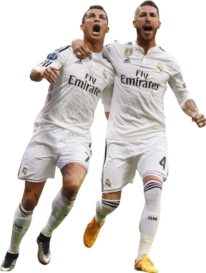 Cristiano Ronaldo & Sergio Ramos Render - Ronaldo And Ramos Png (657x868), Png Download
