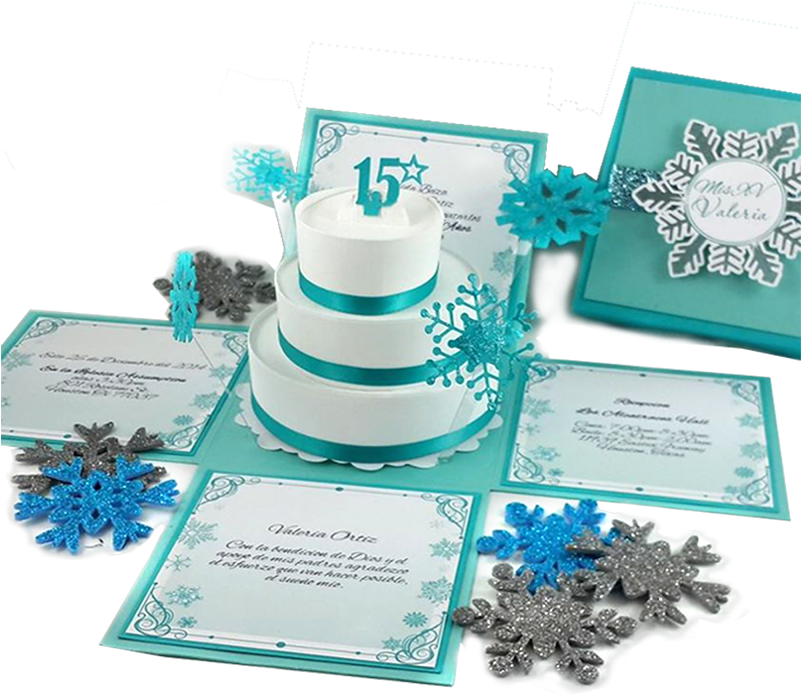 Winter Wonderland Quinceanera Invitation (800x800), Png Download