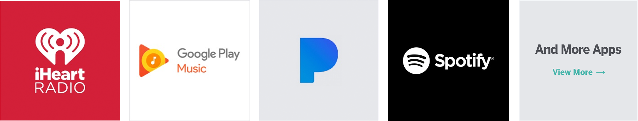 Music Chromecast Apps - Iheartradio (2610x564), Png Download