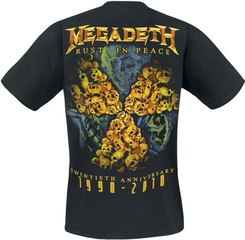 Rust In Peace Men T-shirt Black 100% Cotton Megadeth - Amon Amarth Guardians Of Asgaard T Shirt (500x500), Png Download