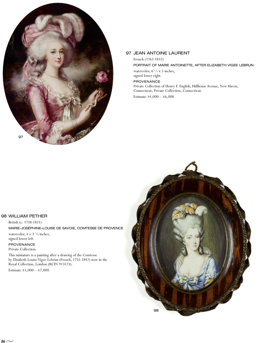 97 Jean Antoine Laurent French 1763-1832 Portrait Of - Portrait Of Marie Antoinette (960x1242), Png Download