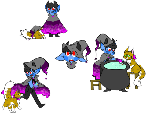 Happy Halloween, From The Witch Boy Himself - Cartoon (500x400), Png Download