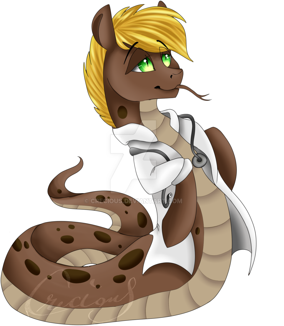 Crecious, Clothes, Doctor, Forked Tongue, Lab Coat, - Snake In A Lab Coat (1024x1326), Png Download