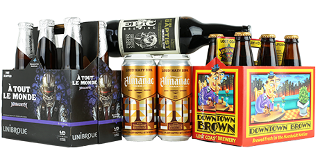 Hazy Dipa, Lost Coast Downtown Brown, Unibroue Megadeth - Champagne (480x480), Png Download