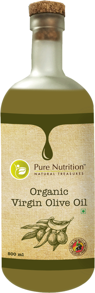 Buy Cold Pressed Extra Virgin Organic Olive Oil For - Pure Nutrition Organic Virgin Olive Oil (990x1320), Png Download