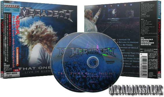 Megadeth Album - Megadeth - That One Night - Live In Buenos Aires (dvd) (610x396), Png Download