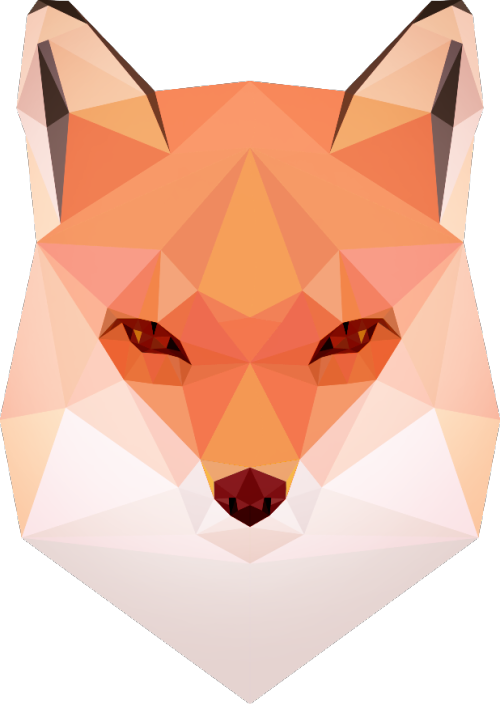 Low Poly Fox Png (500x704), Png Download