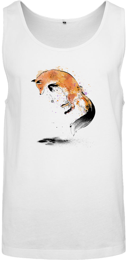 Monekers Red Fox Jumping Into Snow T-shirt Tanktop (1044x1044), Png Download