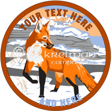 K1111 Suprised Red Fox - Red Fox (400x400), Png Download