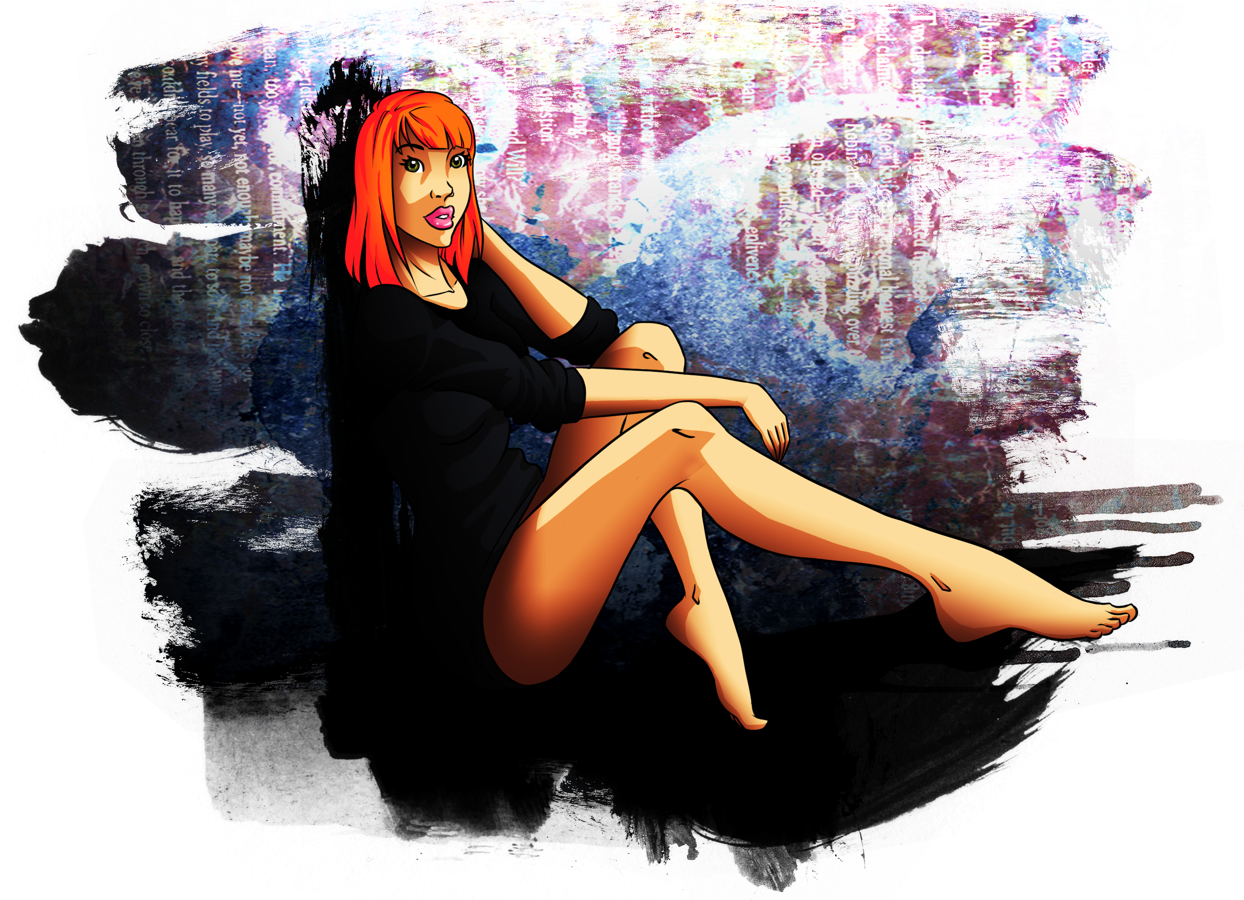 Author Comments - Sitting (2598x1845), Png Download