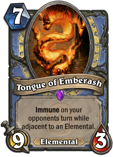 Tongue Of Emberash - Crystal Lion Hearthstone (400x543), Png Download