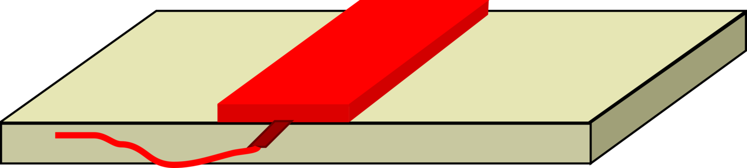 Free Vector Explosive Charge On Steel Clip Art - Clip Art (600x295), Png Download