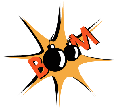 Explosion Clipart Boom - Boom Clipart (400x378), Png Download