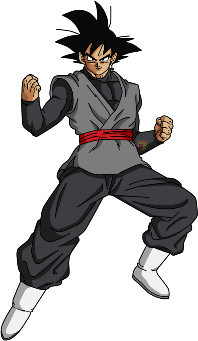 No Caption Provided - Goku And Black Goku Fusion (711x1123), Png Download