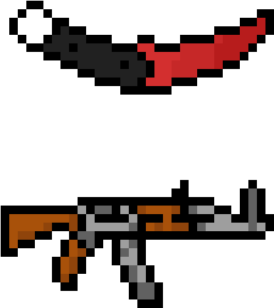 Karambit Ak47 - Assault Rifle (1200x1200), Png Download