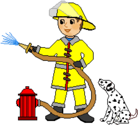 Firefighter Clip Art Free Images Free Clipart Images - Fire Man Images Clip Art (500x450), Png Download