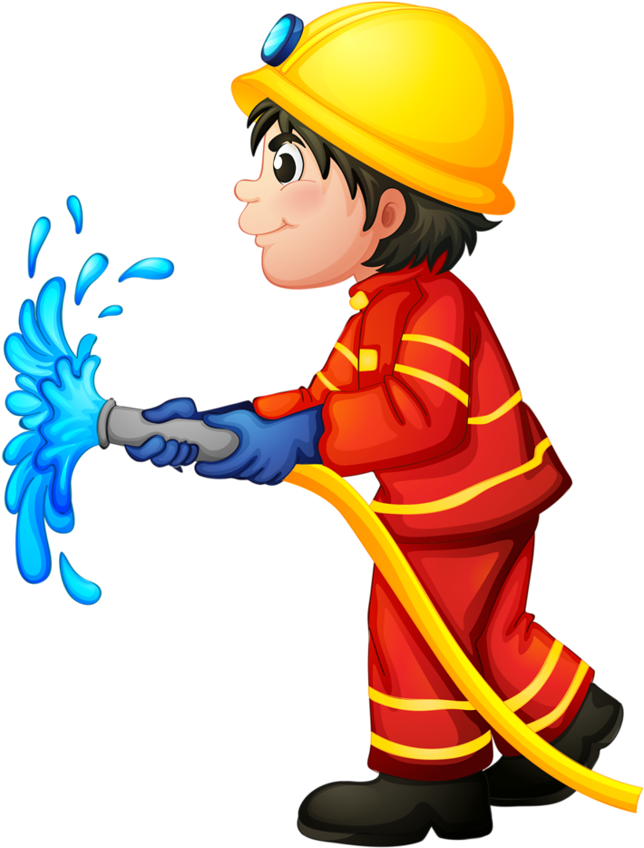 Profissões E Ofícios Fire Dept, Fire Department, Fire - Fireman Png Clipart (770x1024), Png Download