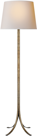 Makis Floor Lamp In Hand-painted Greek Key Tole With - Lampshade (480x480), Png Download