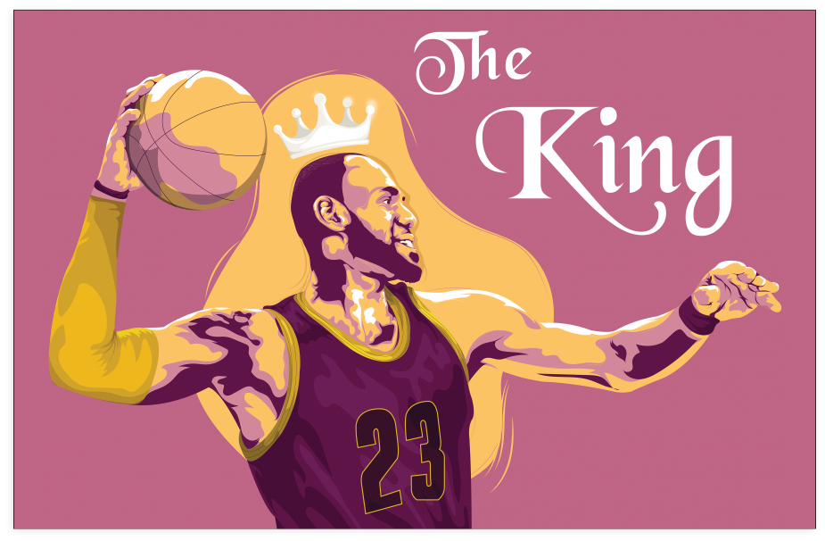 Lebron James 'the King' Poster - Kingdom Of The Middle: A Territorial Heraldry Coloring (1024x1024), Png Download