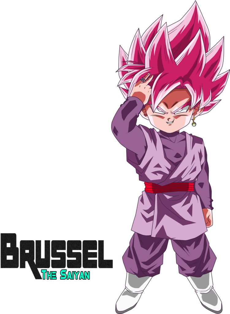 Goku Black Rose Chibi (779x1025), Png Download