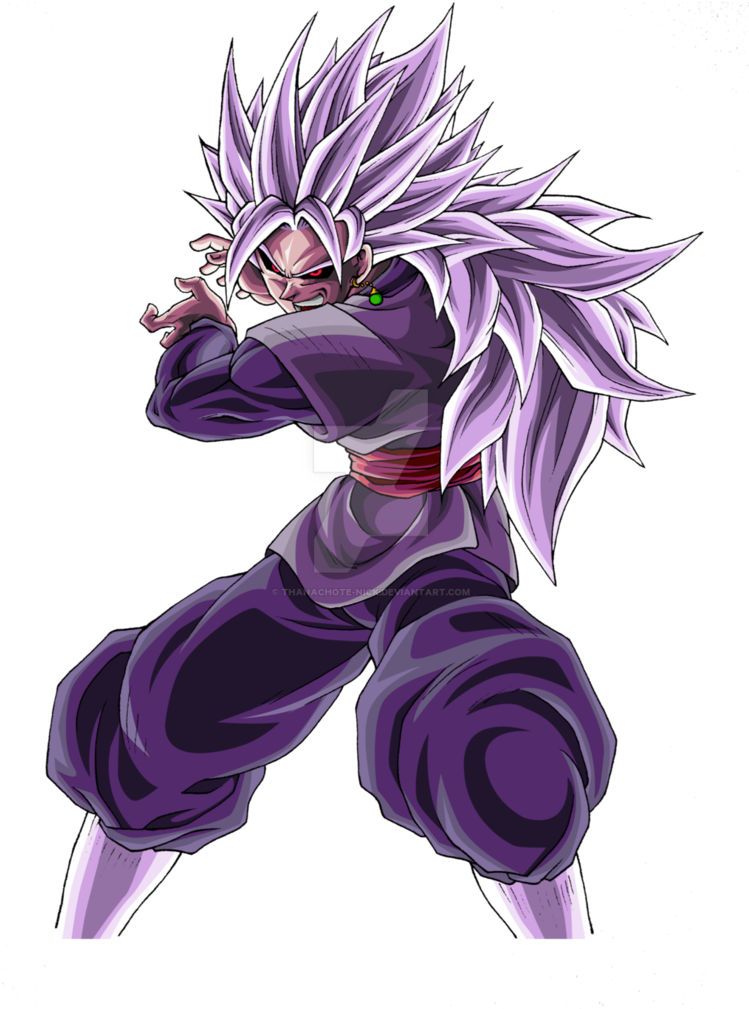 Goku Black Ussg - Goku Black Greytonano (756x1056), Png Download