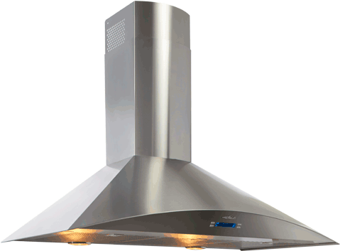 Image For Elica Chimney Range Hood 30" - Elica Efg630sm Wall Mount Hoods-foglia 600 Cfm (519x804), Png Download