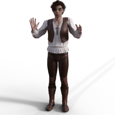 Man Medieval Leather Pants - Man (400x400), Png Download