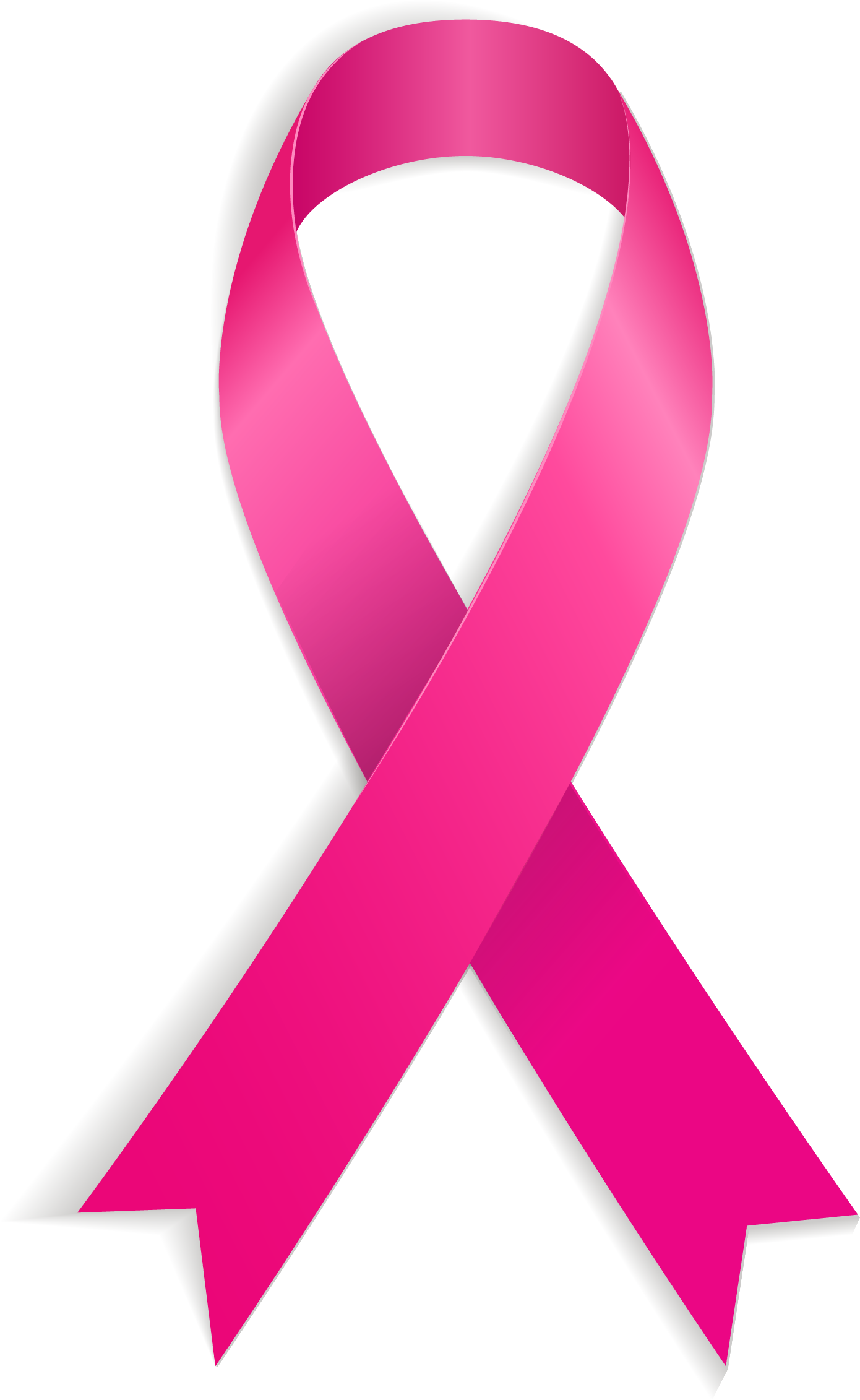 Breast Cancer Ribbon Vector Png - Datos Curiosos Del Cancer De Mamà (1390x2262), Png Download