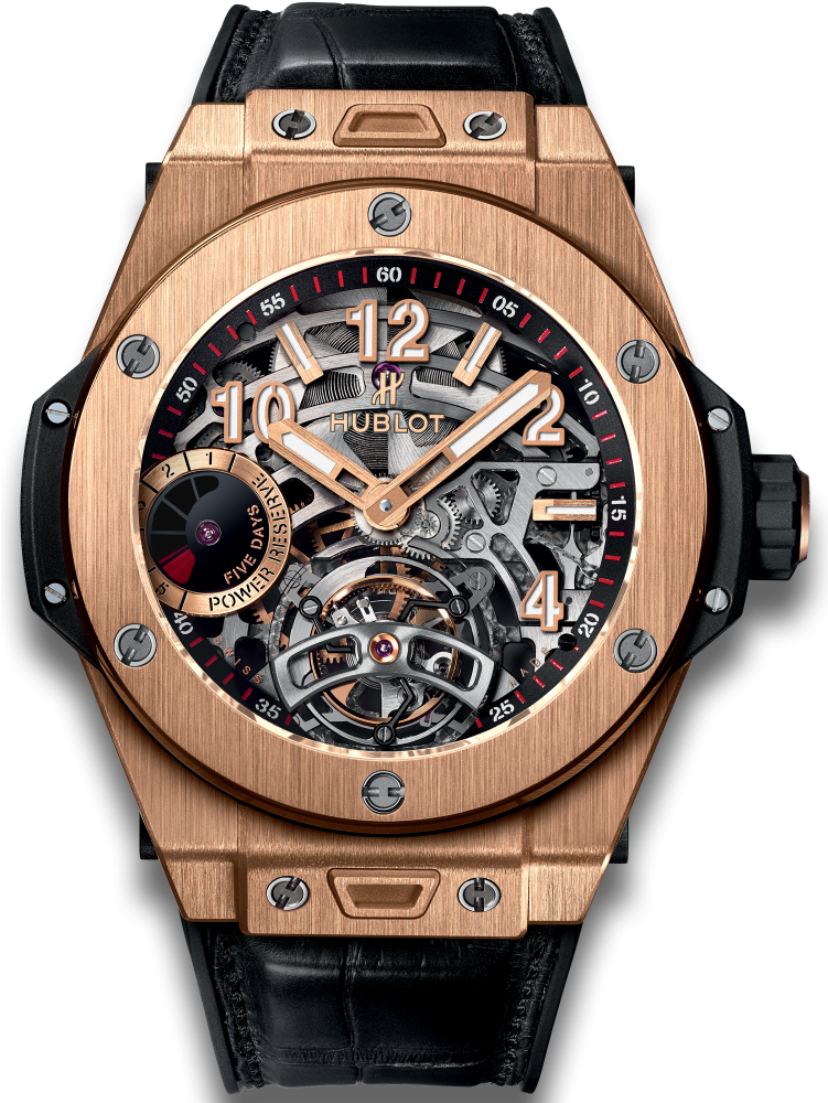 Big Bang Tourbillon Power Reserve 5 Days King Gold - Hublot Big Bang Tourbillon (1000x1000), Png Download