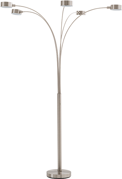 Image For Satin Metal Floor Lamp From Economax - Lamp (519x804), Png Download