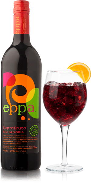 Thumb Epp Productphoto Bottlewithglass-300x600 - Eppa Supra Fruta White Sangria - 750 Ml Bottle (300x600), Png Download