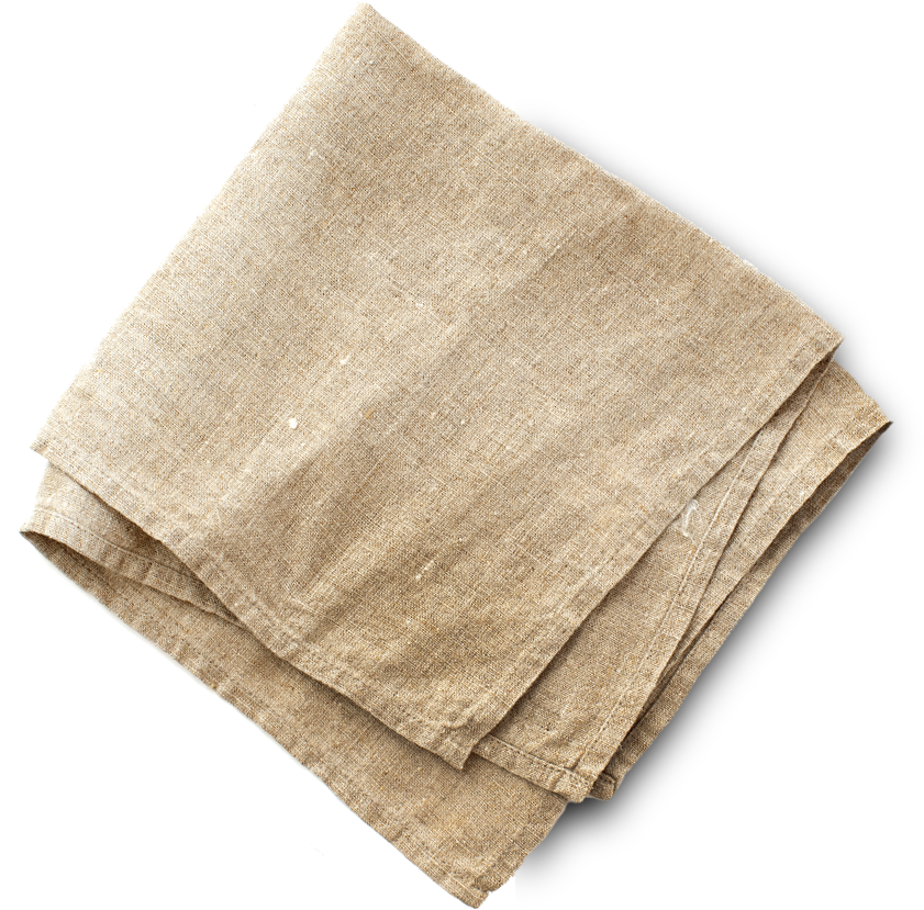 Napkin Png - Top View Napkin Png (841x829), Png Download