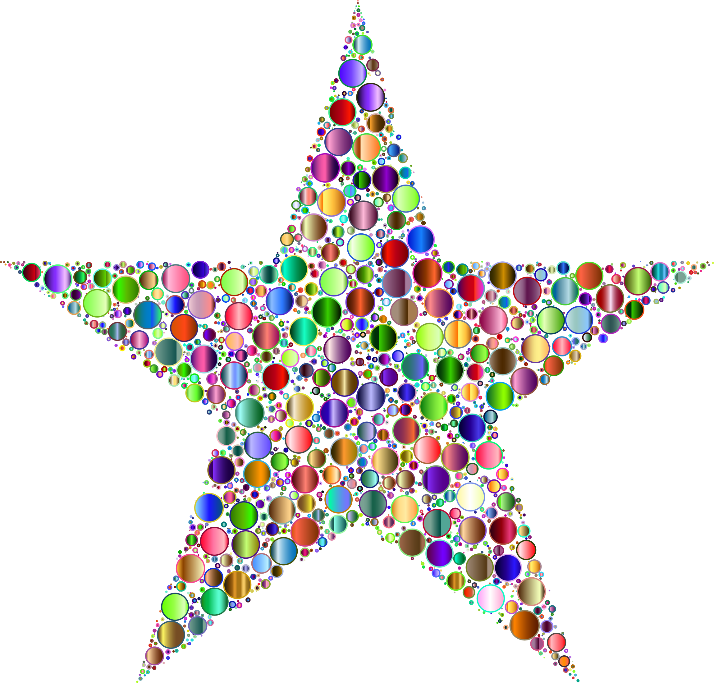 This Free Icons Png Design Of Colorful Circles Star (2298x2198), Png Download