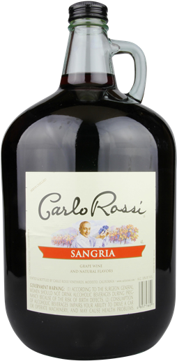 Carlo Rossi Red Sangria - Carlo Rossi Sangria (294x600), Png Download