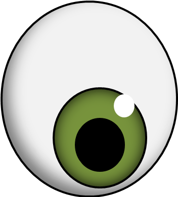 Googly Eyes Png Svg Freeuse - Monster Eye Clipart (361x390), Png Download