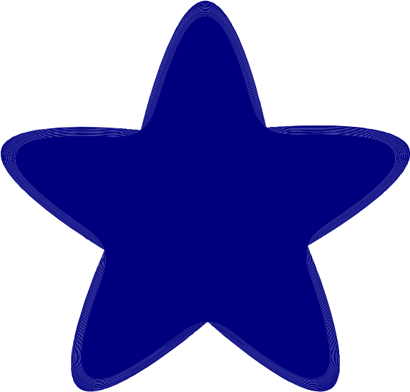 Rounded Star Clip Art (600x587), Png Download