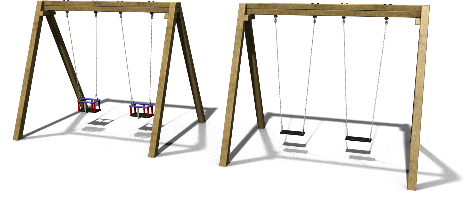 Vector Royalty Free Playground Equipment Swings Panda - Playground Png (1920x1080), Png Download