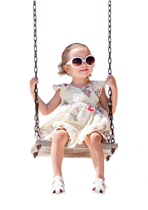 Child Swing - Children Swinging Png (299x413), Png Download