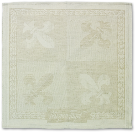 Fleur De Lis Napkin - Bapkin Top View Png (1520x1020), Png Download