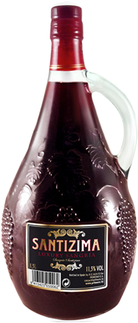 Santizima Sangría - Glass Bottle (525x525), Png Download