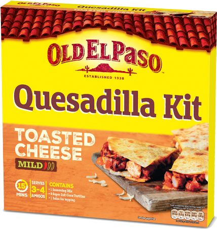 Toasted Cheese Quesadilla - Old De Paso Enchiladas (800x450), Png Download
