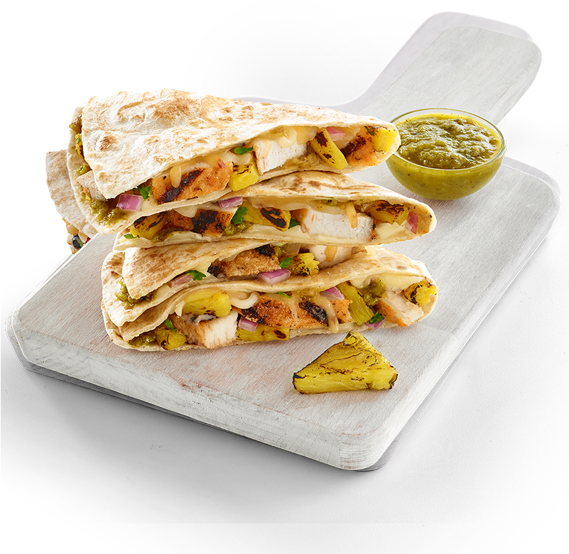 Island Chicken Quesadilla Tropical Smoothie (800x1200), Png Download