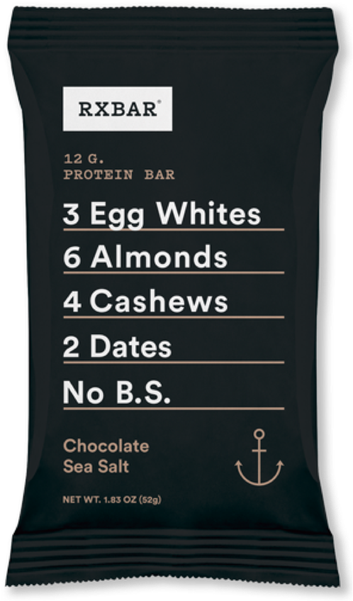 Rx Bar Chocolate Sea Salt - Rxbar Peanut Butter And Berries (1242x1242), Png Download