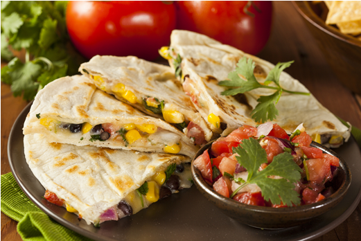 #the #obroma #quesadilla Your Choice Of Banana Or Pineapple - Nachos Quesadillas (520x520), Png Download