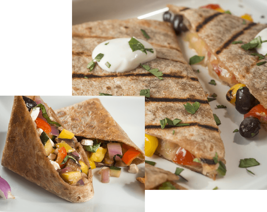About Our Organic Tortillas - Whole Wheat Quesadilla (938x747), Png Download