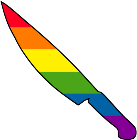 9 - Gay Knife (500x500), Png Download